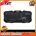 Armaggeddon AK-300 Full Size Gaming Keyboard Multimedia 124 Tombol Kabel USB Hitam