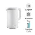 Bình đun siêu tốc Sharp EKJ-17EVPS-BK 1.7 lít, màu Đen