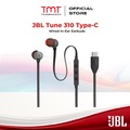 JBL Tune 310C USB-C Wired Hi-Res In-Ear Headphones - Hitam, Biru, Merah, Putih