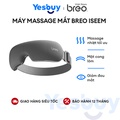 Máy massage mắt Breo iSeeM - Xám kết hợp trắng, 6 túi khí, sưởi ấm đa chế độ