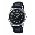 Casio 卡西歐 MTP-V001L-1BUDF 黑色皮革石英男錶