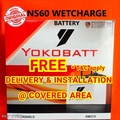 Yokobatt NS60RS Bateri Kereta Kapasiti 45Ah