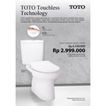 TOTO SW420JEP Kloset Duduk Sensor Touchless Flush