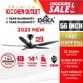Deka DC33 PRO 56 Inci Kipas Siling 14 Saiz, Hitam