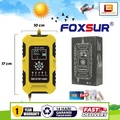 FOXSUR FBC122410D Charger Aki Mobil Motor 12V 10A 7-Stage Otomatis