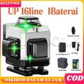 Keletool 16 Line Laser Level 4D Bangunan Waterpass Keramik Digital Meteran Laser 4 in 1 Multifungsi