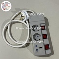 Universal 5 Lubang 4x Schuko + 1x Universal Outlet Kabel Extension