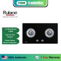 Rubine RGH-CALDO2B-BL Hob Gas Dibina 60cm Tempered Glass Hitam