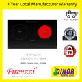 Firenzzi FRD-2177 XP 2-in-1 Induction/Ceramic Cooker - 73cm Lebar, 4200W Kuasa, 9 Tahap Pemanasan