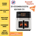 Russell Taylors Z5i 3D Visionary Digital Air Fryer 5.5L - Penggoreng Udara Canggih dengan Teknologi Sirkulasi Udara 360-Darjah