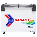 Tủ Đông Sanaky VH-3899KB 280 Lít, Kính Lùa Cong, Xám Viền Mới