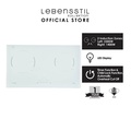 Lebensstil Kollektion LKIH-7132WS - Hidung Dapur Dinding 90cm Putih dengan Sistem Penapisan Berlapis