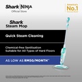 Pembersih Wap Mudah Alih Shark S1000 - Putih, Mint 375ml Kapasiti Tangki Air