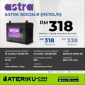 Astra NS70 Bateri Kereta Premium