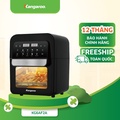 Lò Chiên Không Dầu Kangaroo KG6AF2A 6L - Đen, Kích Thước 32.8x24.5x24.3cm