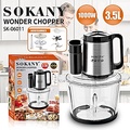 Máy xay đa năng 5in1 SOKANY SK-06011 dung tích 3.5L, màu Đen