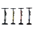 สูบลมจักรยาน GIYO GF-55EGPB มีเกจวัดแรงดัน 160 PSI สีแดง, เงิน