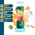 Ecentio 380ml-6 Blender Portable Hijau, Juicer 6 Mata Pisau Baja Austenitik