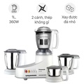 Máy xay sinh tố đa năng Panasonic MX-AC400WRA - Dung tích 1L, Thép không gỉ, Nhựa cao cấp