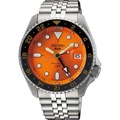 Seiko 5 Sports SSK005K1 Jam Tangan Mekanikal Olahraga dengan Fungsi GMT dan Tali Stainless Steel