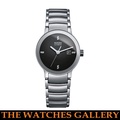 Rado Centrix R30032742 Jam Tangan Wanita Stainless Steel 35mm Hitam Berlian