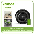 Pengisap Debu Robotik iRobot Roomba E5 - Arang, 330mm x 92mm, Kapasiti Tampungan 0.6L