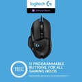 Logitech G502 HERO Mouse Gaming Performa Tinggi Hitam 11 Tombol Omron