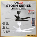 Kipas Siling fanzó STORM 56 Inci Matte Black / White