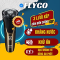 Máy Cạo Râu Flyco FS198VN 3 Lưỡi Kép Chống Nước Sạc Nhanh 1 Giờ - Vàng Đồng