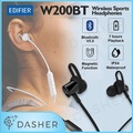 Edifier W200BT SE Earphone Olahraga Nirkabel Bluetooth, 10mm Driver, IPX4 Tahan Air