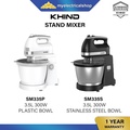 Khind SM335P Stand Mixer 3.5L Putih - Pengadun Dapur Serbaguna dengan Bowl Plastik