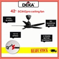 Kipas Siling deka SCX 42 PRO - 5 Blade Matte Black / White, 14+12 Speed Remote Control