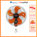 Quạt treo tường Senko TC1880 - 45 tấc, 5 cánh, màu kem nâu và đen cam, công suất 65W