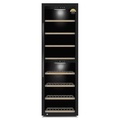 Tủ Bảo Quản Rượu Vang Caso WineExclusive 180 Smart - Dung Lượng 180 Chai, Màu Đen, Kích Thước 60x190x70 cm