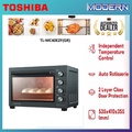 Toshiba TL-MC40EZF(GR) 40L Toaster Oven Hitam dengan Sistem Konveksi dan Pengaturan Mekanikal