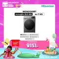 Hisense เครื่องซักผ้าและอบผ้า ฝาหน้า รุ่น WD3Q1043BT ความจุซัก 10.5 กก. อบ 7 กก.