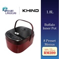 Khind RCM18SS Rice Cooker 1.8L - Periuk Nasi Elektrik