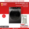 Sharp ES-FLW85BV-GY 8.5kg Front Load Fully Automatic Washing Machine - Gray