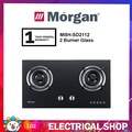Morgan MBH-SD2112 2 Burner Built-In Gas Hob Dapur Tempered Glass 8mm