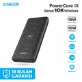 Anker PowerCore III Sense 10K Wireless PowerBank A1617 - Hitam