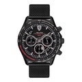 Jam Tangan Ferrari Scuderia Pilota Evoluzione 0830827 Chronograph Black Dial Mesh Strap