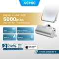ACMIC MINIGO Mini PowerBank + Phone Holder USB Type C PD Fast Charging Space Silver