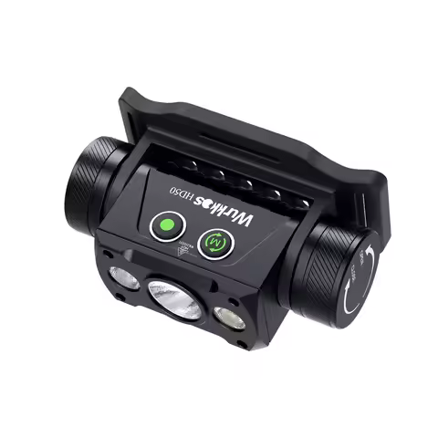 Lampu Kepala Wurkkos HD50 4000lm dengan Fitur Spotlight, Floodlight & Red Light