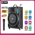 GMC 897H Speaker Portable Bluetooth 8 Inci dengan Mikrofon Nirkabel