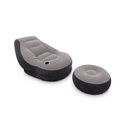 Intex 68564 Ultra Lounge Inflatable Relaxing Single Air Chair with Foot Rest - Kerusi Angin Rehat Tunggal dengan Tapak Kaki
