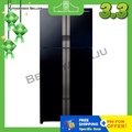 Panasonic NR-DZ601VGKM 4-Door Inverter Refrigerator - Kaca Hitam (Blue Sparkling) 601L