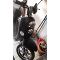 Sepeda Listrik Volta 301 - Aluminium Frame, 25 km/h Max Speed, 60 km Range, Hitam/Putih/Merah