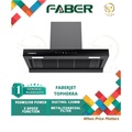 Faber TOPHERRA 90BK Chimney Hood - Hitam 90cm 1400m³/h