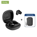 HTC NE75 TWS Earbud Bluetooth 6.0 AI Translator 134 Bahasa Hitam/Hijau