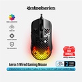 SteelSeries Aerox 5 Wireless เมาส์เกมมิ่งไร้สาย น้ำหนักเบา 74 กรัม สีดำ